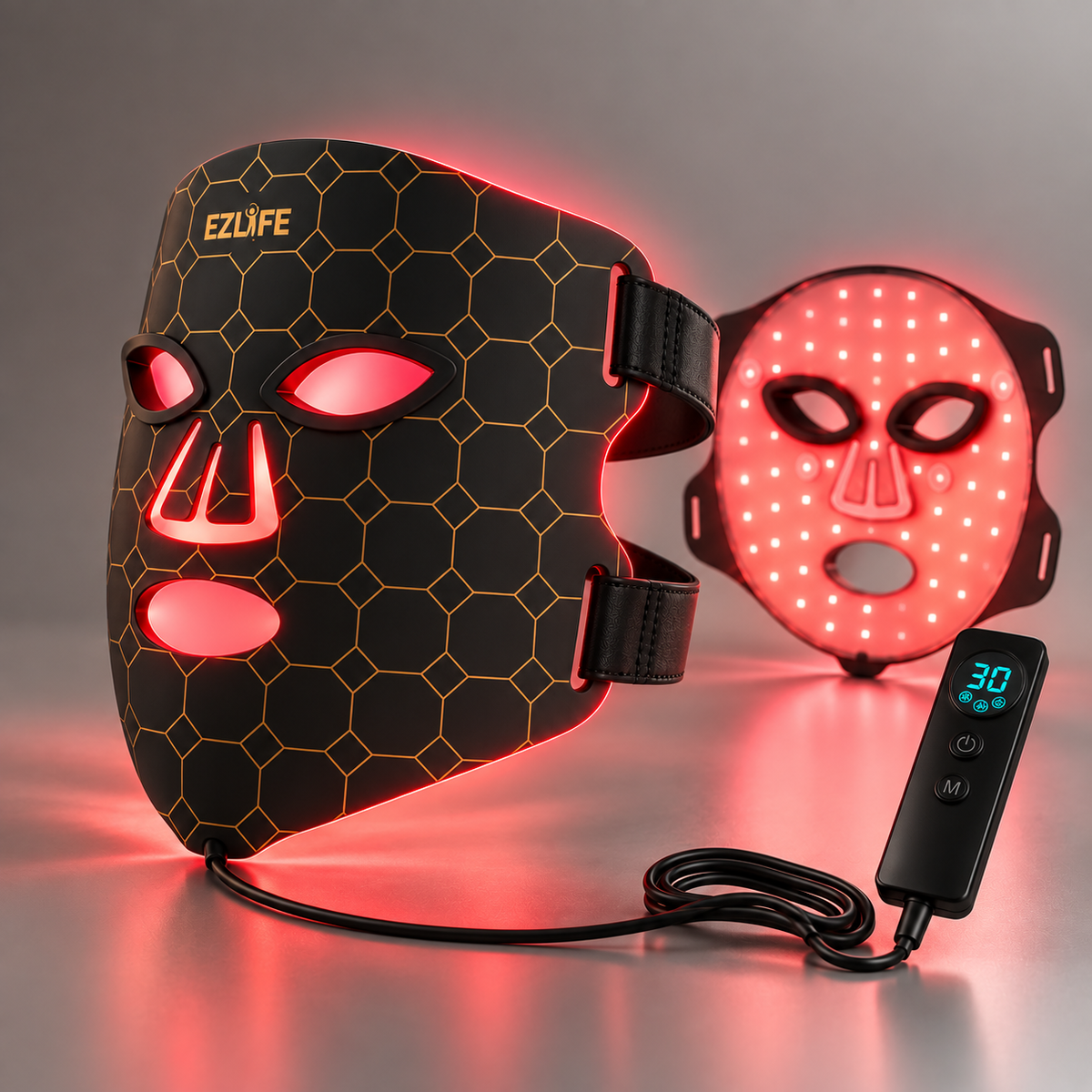 Red Light Therapy Mask with Vibration | EZLIFE