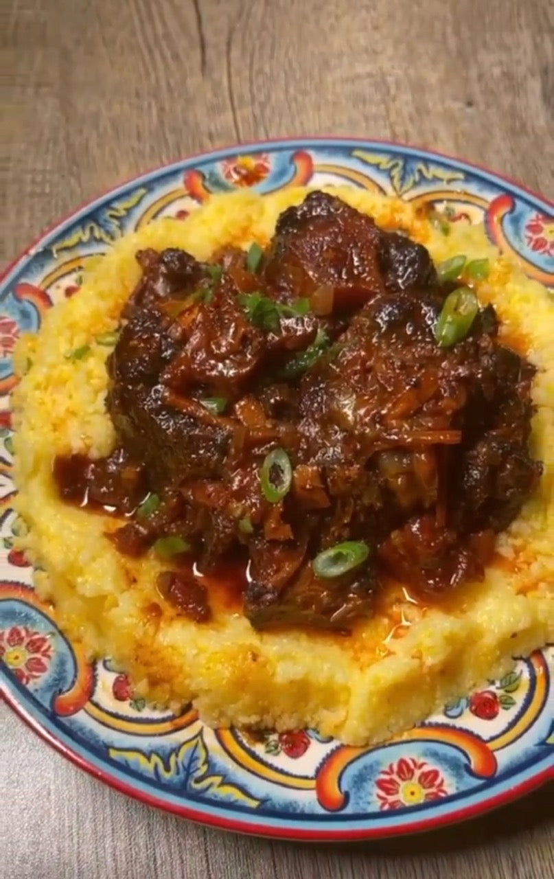 Smoked Wagyu Oxtail Braised in Red Wine Sauce on Lifesmart Pellet Grill