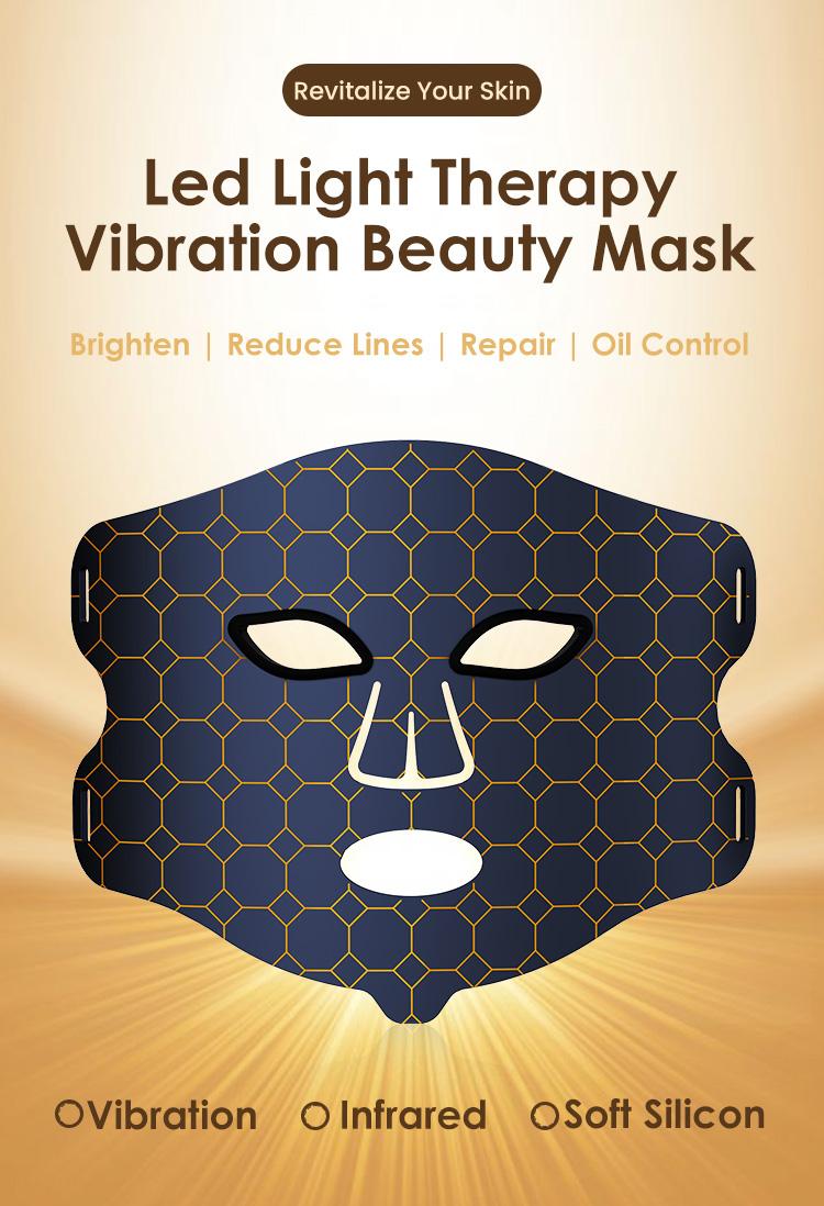 Red Light Therapy Mask with Vibration