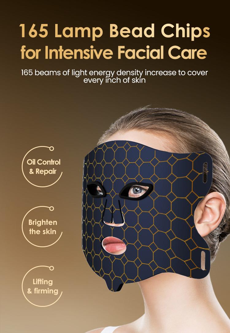 Red Light Therapy Mask with Vibration