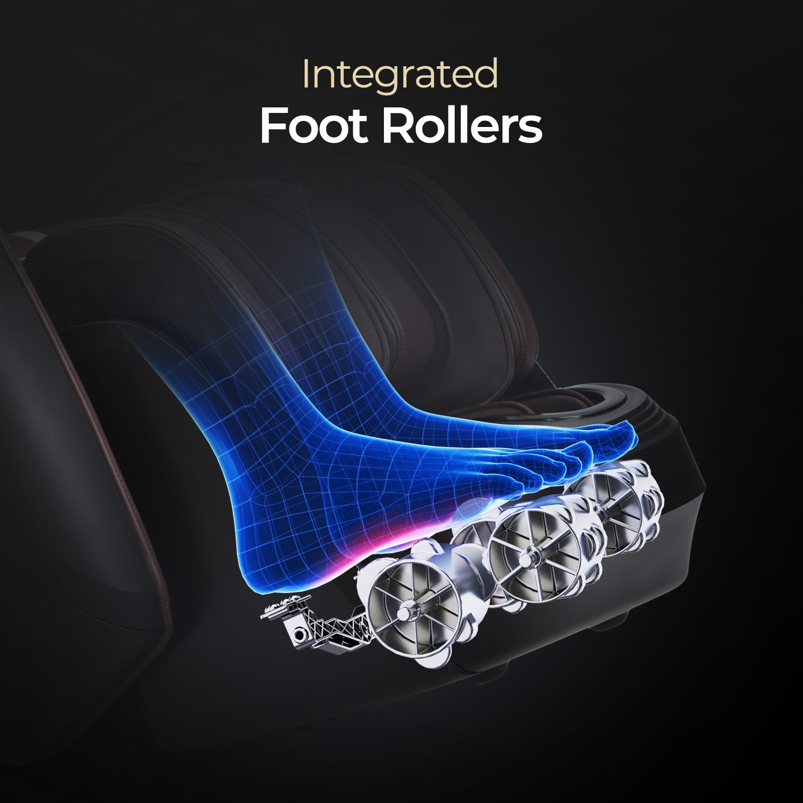 Lifetrend Luxe 4D Dual Core Massage Chair - Black | MakeLifeEasy