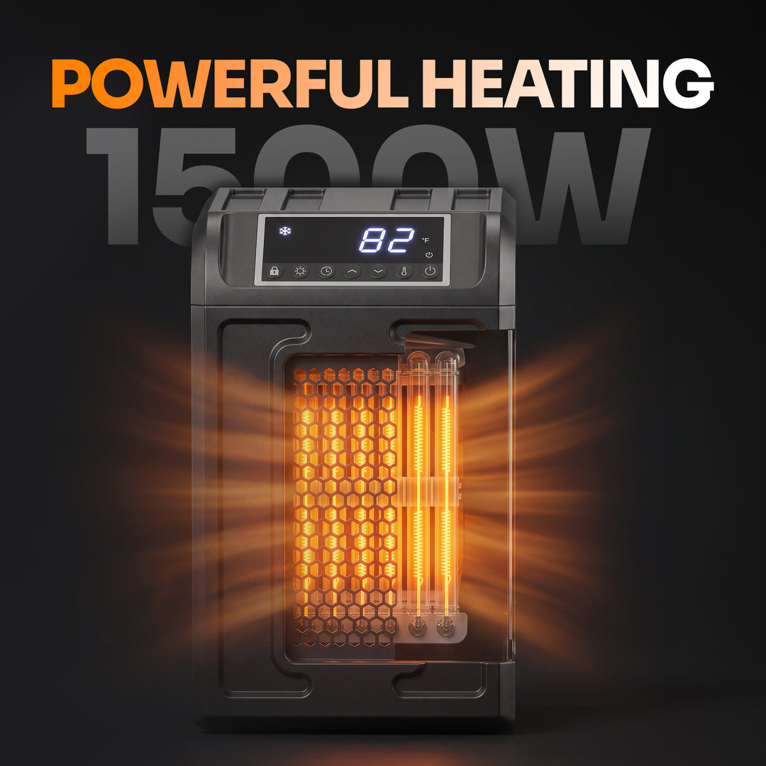 Lifesmart H4105M Full Spectrum 3 Element Vertical Infrared Electric Space Heater