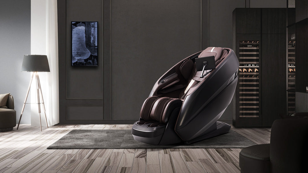 LIFETREND Luxe 4D Dual Core Faux Leather Massage Chair R9775EBLK