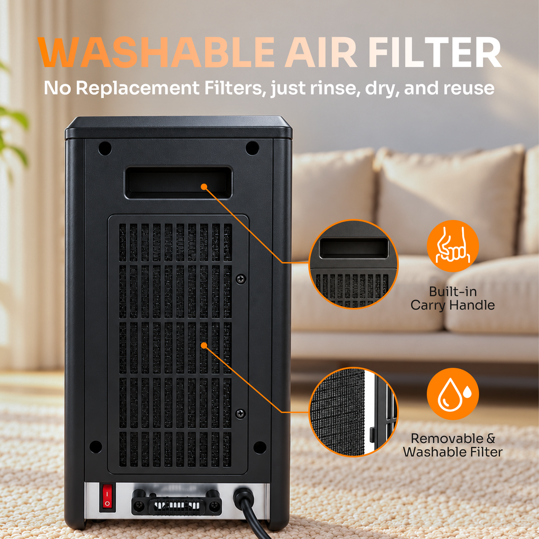 Lifesmart H4105M Full Spectrum 3 Element Vertical Infrared Electric Space Heater