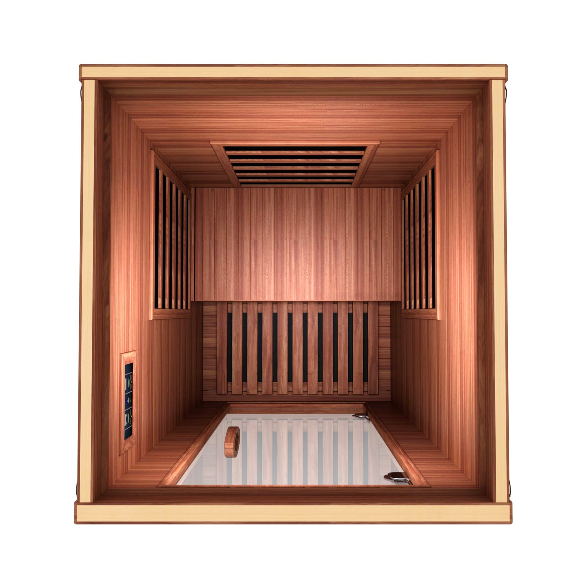 EZ Life 1 Person Low EMF FAR Infrared Sauna - Hemlock