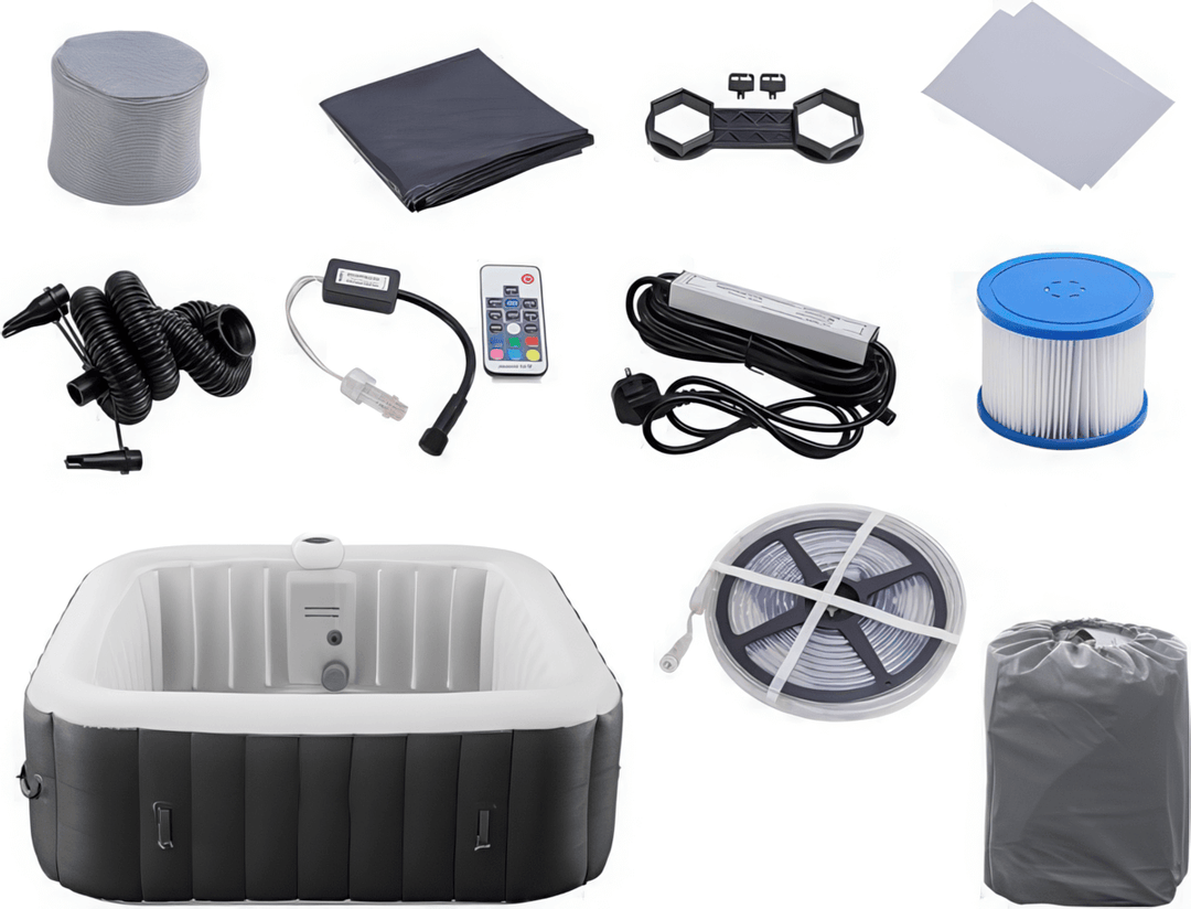 Product photo collage of all the accessories included.
