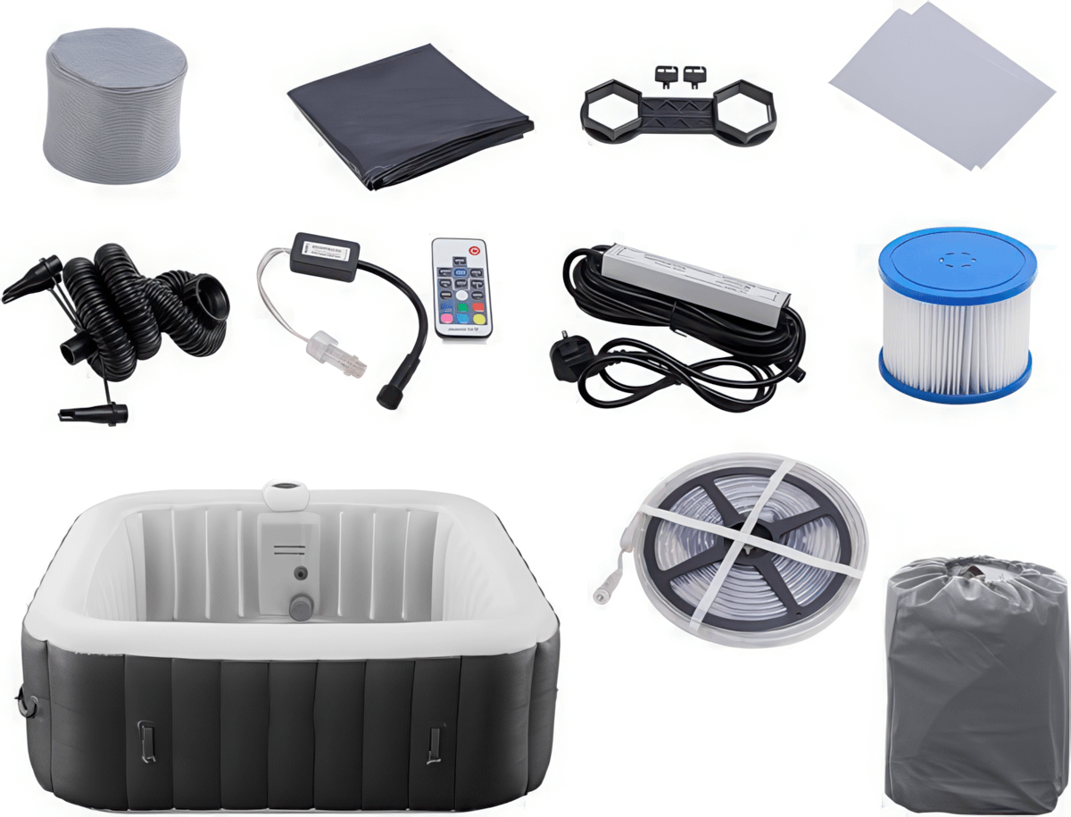 Product photo collage of all the accessories included.