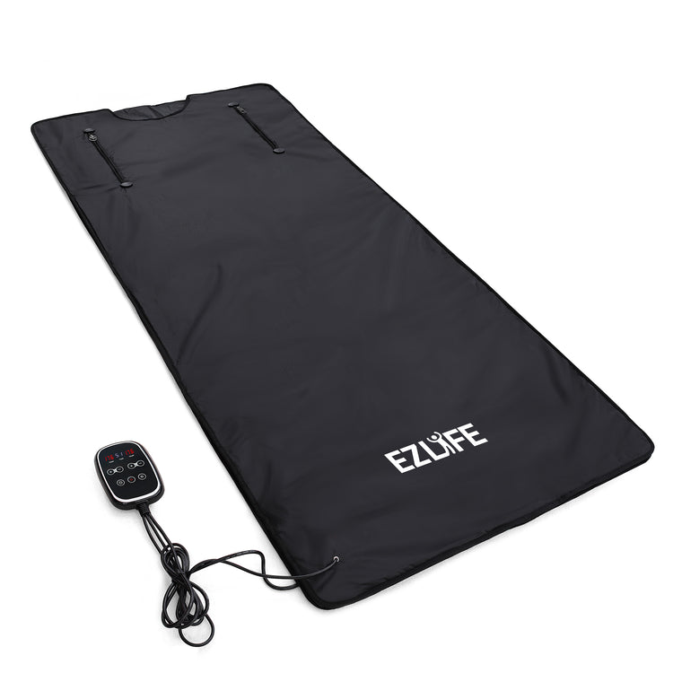 Ezlife Red Light Sauna Blanket Laying Down Flat with Remote 