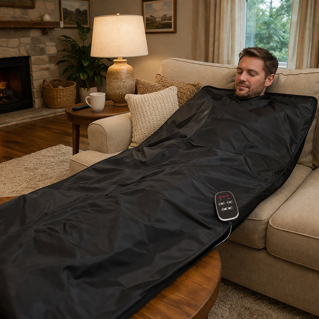 Sauna Blanket w/ Vibration and Red Light Therapy High Heat — photo 6