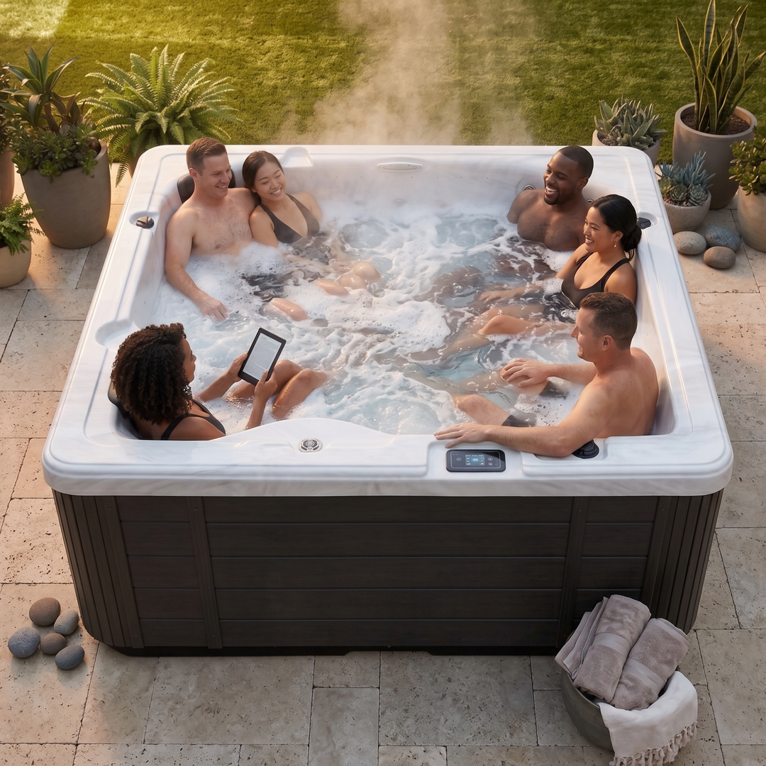 EZLIFE 5-6 Person Acrylic Hot Tub — photo 5