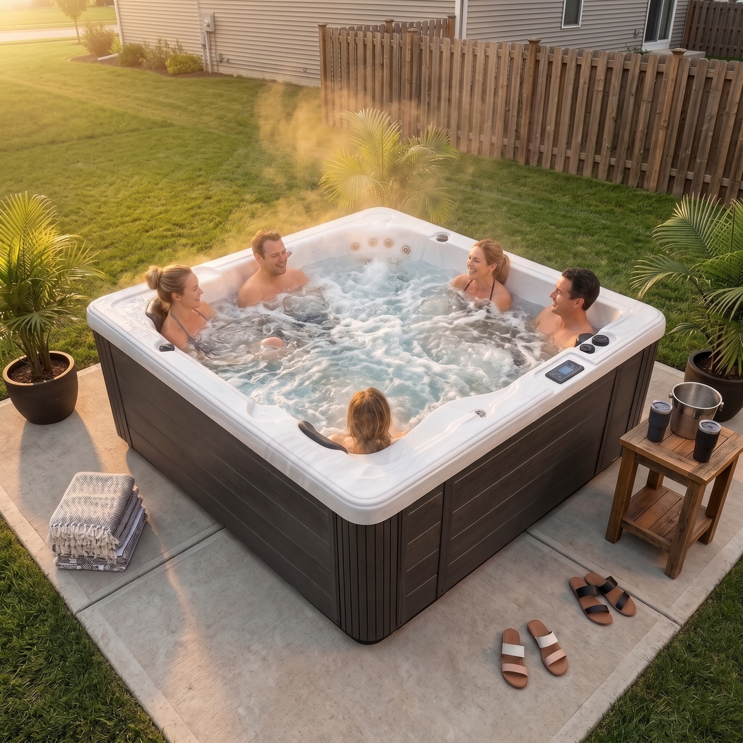 EZLIFE 5-6 Person Acrylic Hot Tub — photo 4