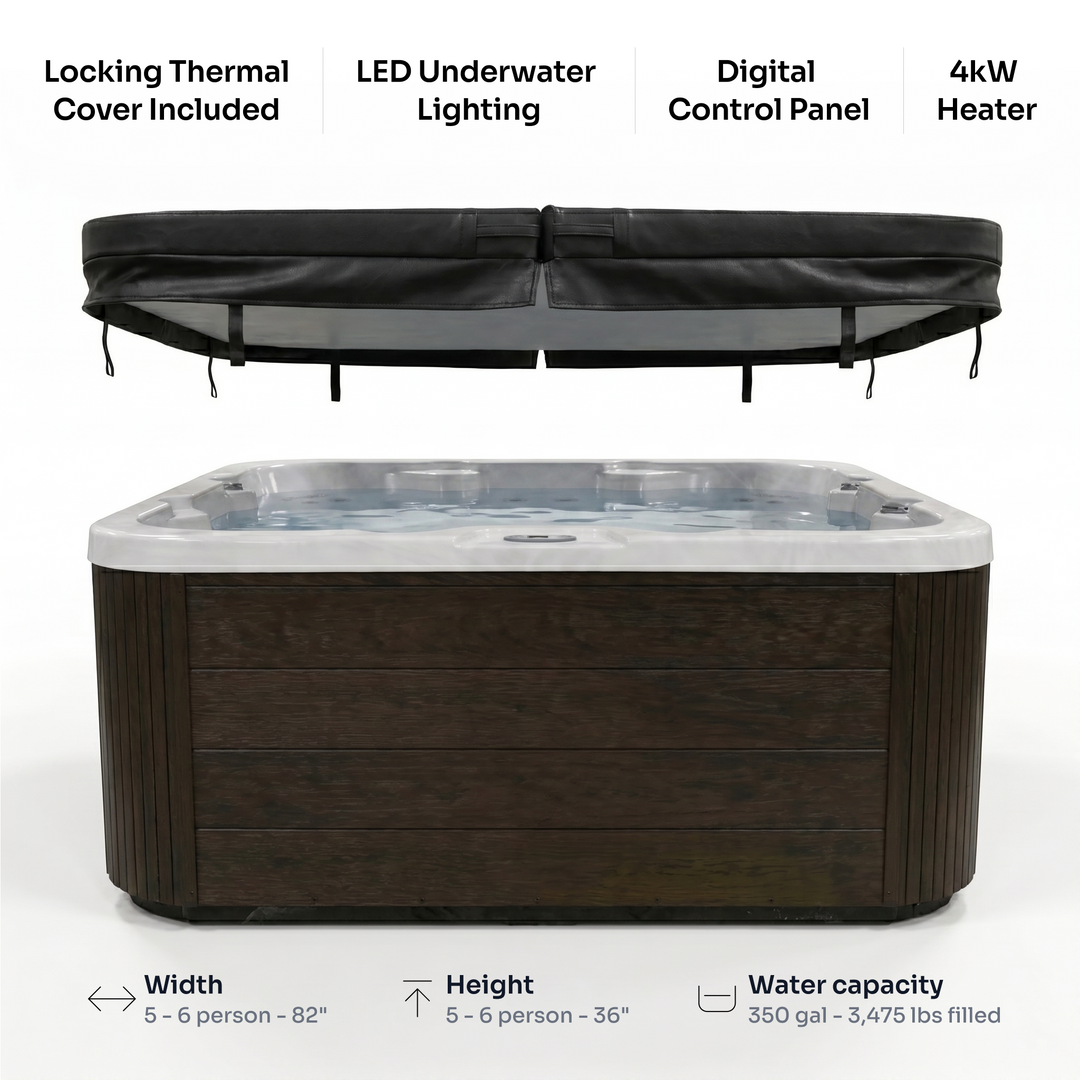 EZLIFE 5-6 Person Acrylic Hot Tub — photo 11