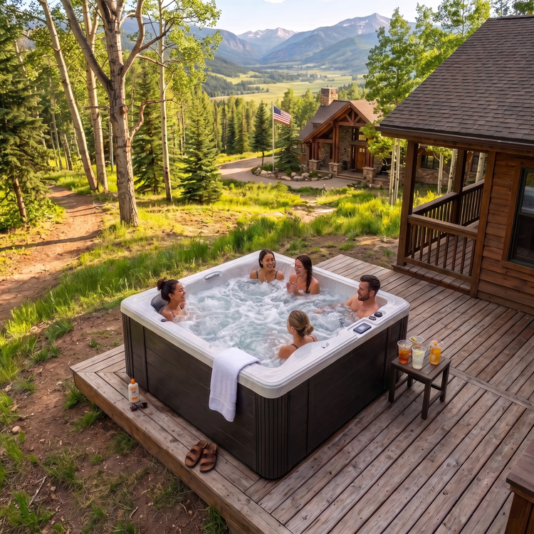 EZLIFE 5-6 Person Acrylic Hot Tub — photo 7