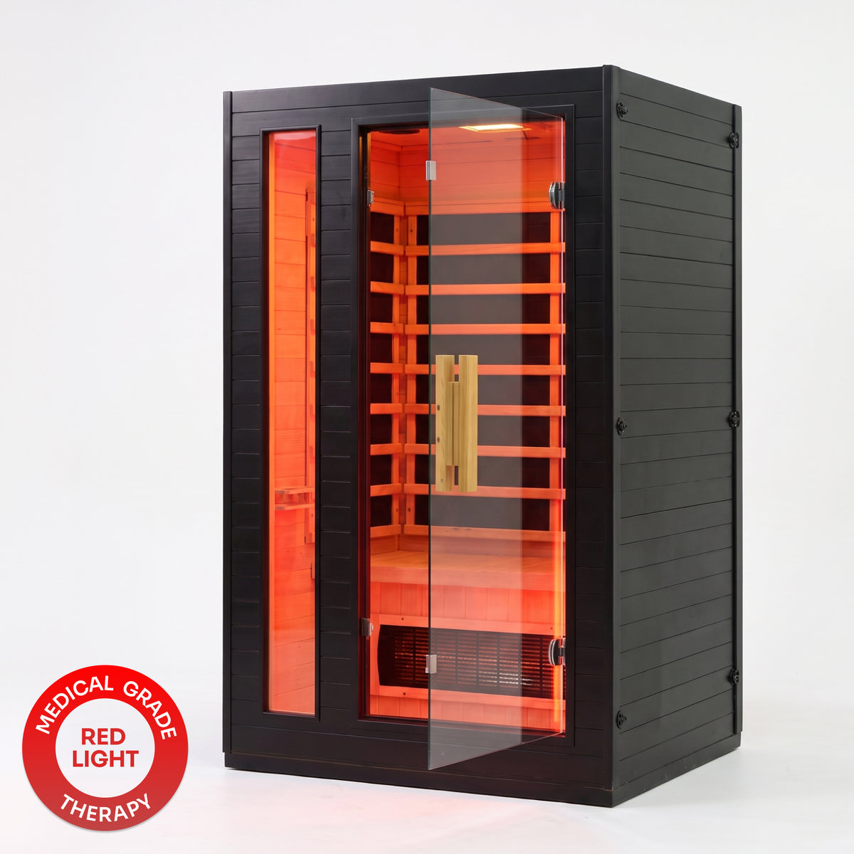 EZLIFE 2-Person Full Spectrum Infrared Sauna and Medical Grade Red Light Option