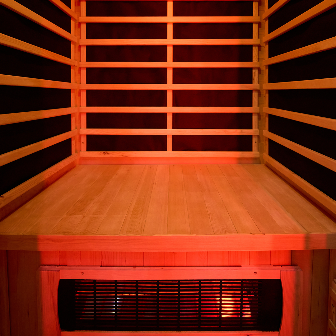 2 person Sauna Low EMF Infrared Sauna with Red Light & Mica Heater |  EZLIFE