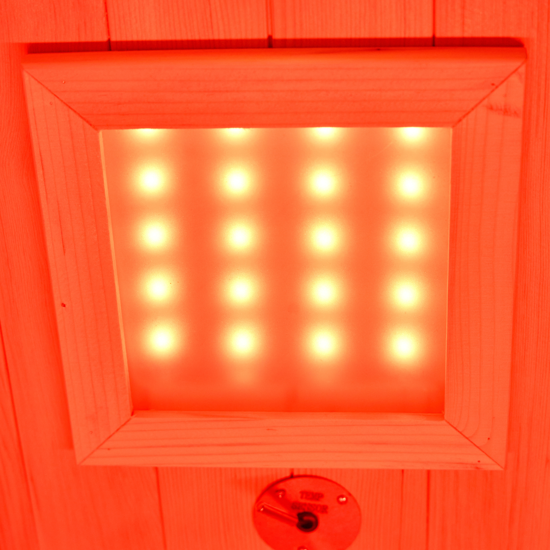 2 person Sauna Low EMF Infrared Sauna with Red Light & Mica Heater |  EZLIFE