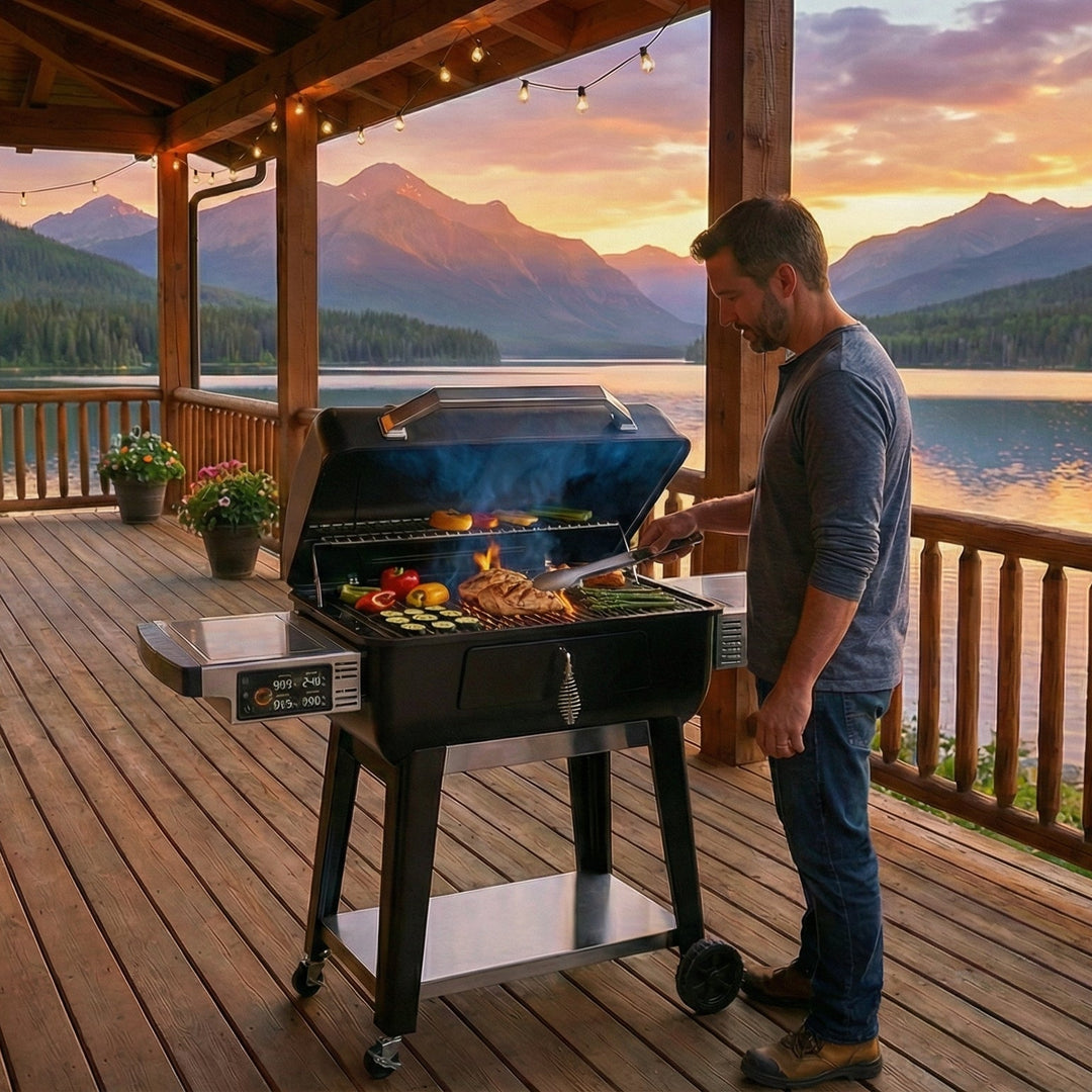 Lifesmart Smart-Temp Electric Charcoal Grill