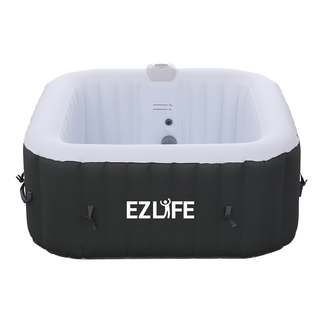 EZLIFE 6 Person Inflatable Square Spa