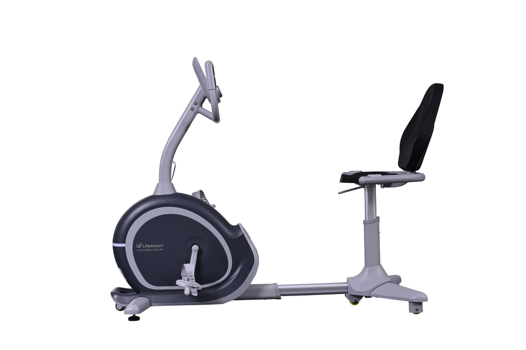 stationary bicycle with back support Lifesmart R1 Smart Recumbent Bike
