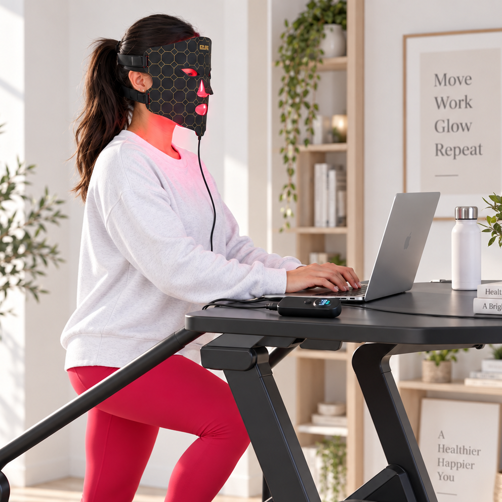 Red Light Therapy Mask with Vibration |  EZLIFE