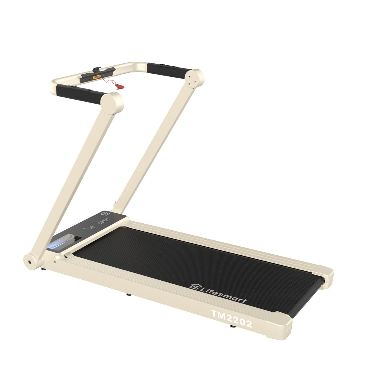 Denise Austin 3-in-1 Treadmill Walking Station TM2202 — Taupe cream light tan color