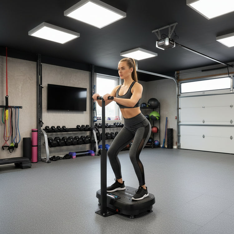 Ezlife Vibration Platform with Upright T-Bar Handle