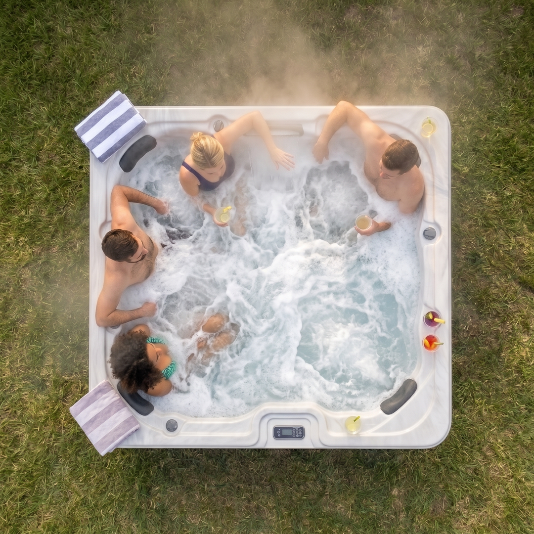 ezlife-el740l-6-person-hot-tub-group-aerial-view-backyard