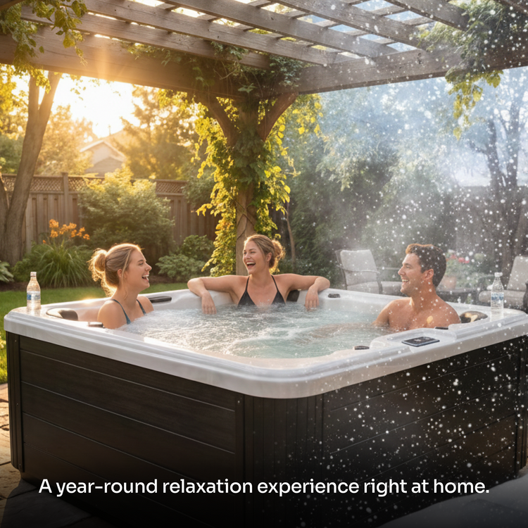 ezlife-el740l-6-person-hot-tub-group-relaxing-outdoor-pergola