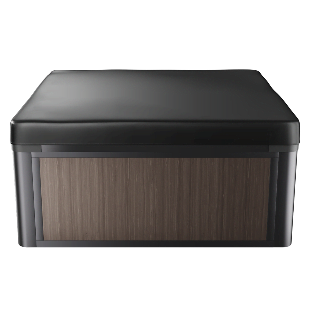 Isolated image on white of spa with a cover over the top.