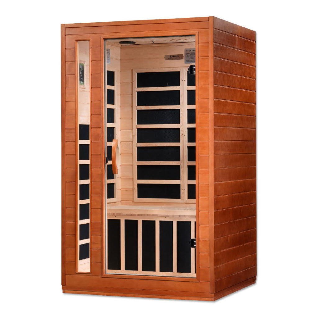 EZLife 2 Person Low EMF FAR Infrared Sauna - Hemlock