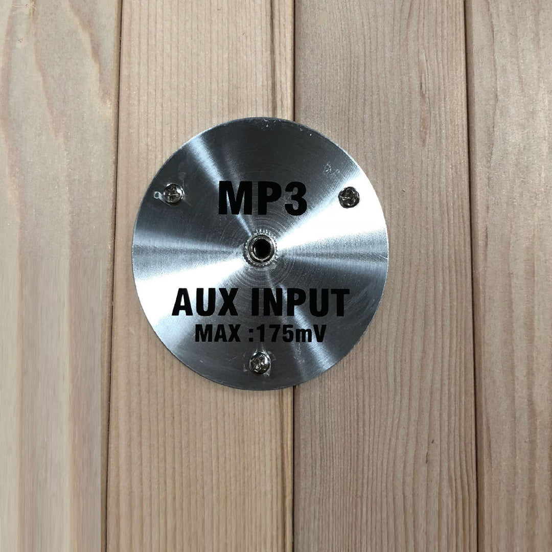 closeup of mp3 aux input jack