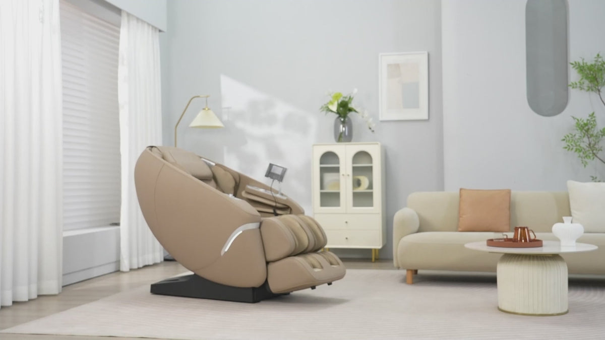 Lifesmart R8Q03 massage chair in living room.