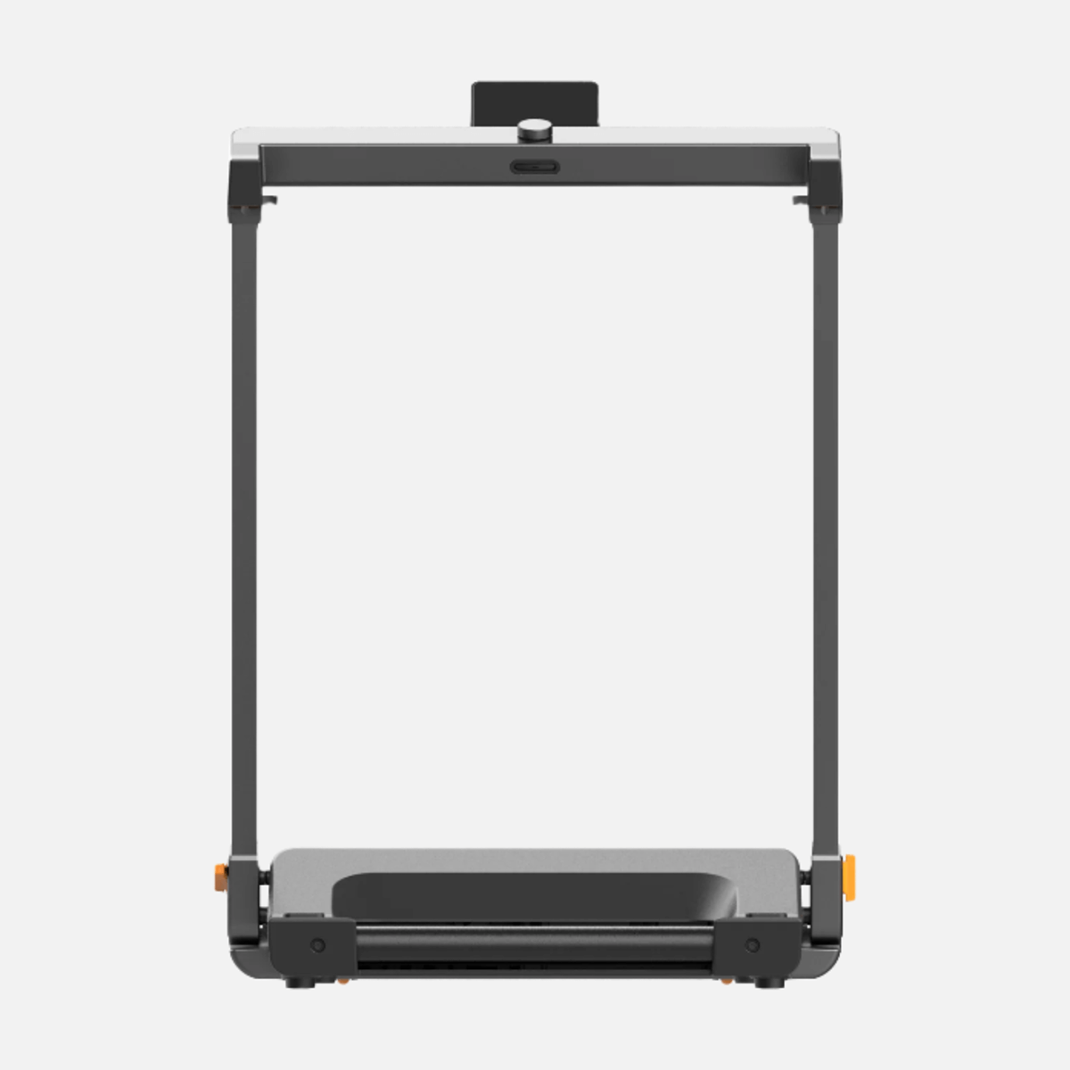 Rear view of the treadmill showing how compact this machine is.