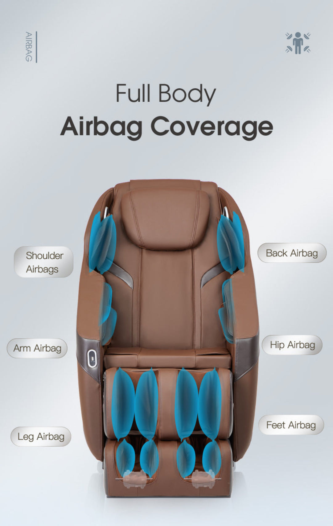 Lifesmart Tipton 2D Heated 6 Auto Programmed Massage Chair R8316